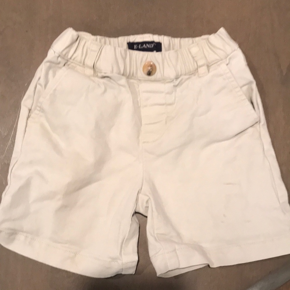 E land khaki shorts 2T